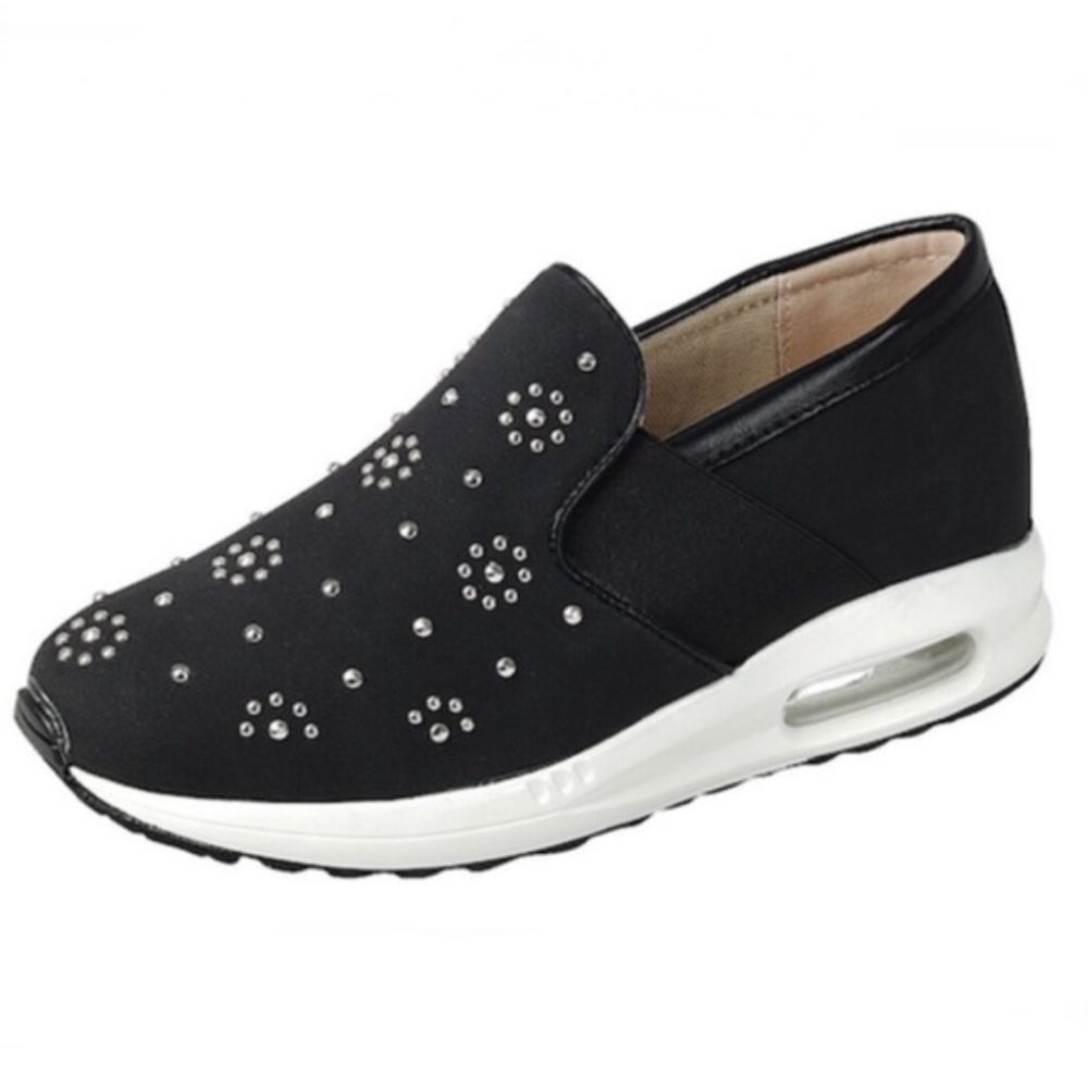 Slip On Embellished Sneakers in Rose Gold - Picture 4 of 8